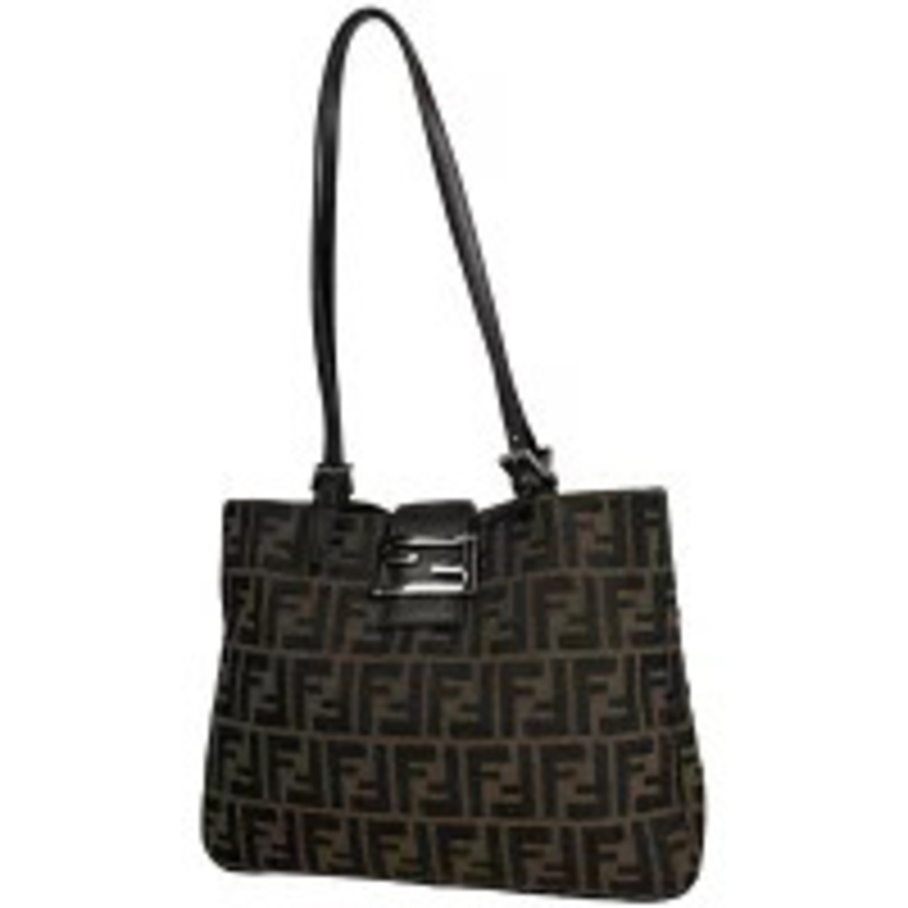 Fendi Zucca tote bag handbag canvas brown